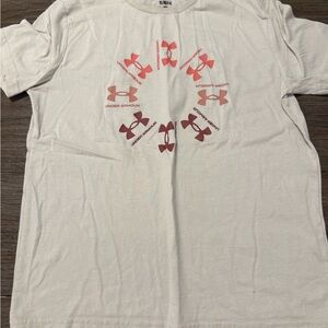 Under Armour Kids Tee with Red and Brown Accents